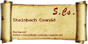 Steinbach Csanád névjegykártya