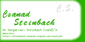 csanad steinbach business card